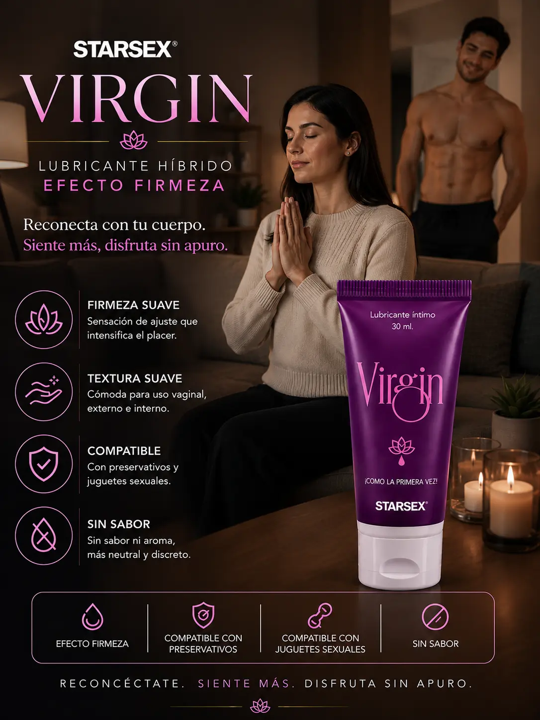 Lubricante Íntimo Virgin – Placer Femenino Único